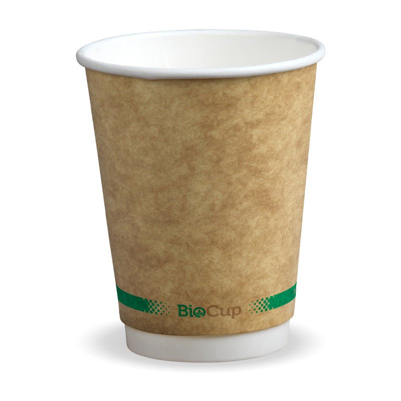 12oz double wall kraft coffee cup