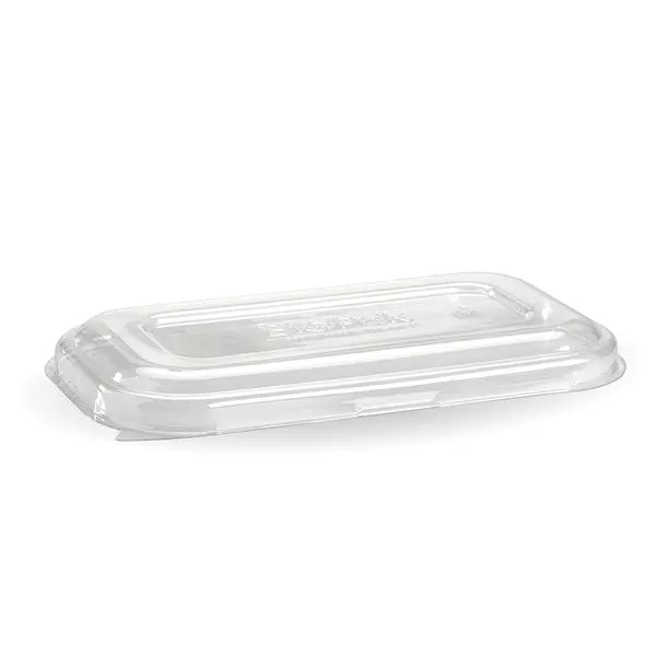 recyclable lids to fit 750/1000ml rectangular bowl takeaway containers