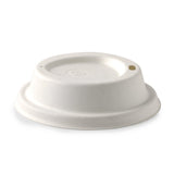 10/12/16oz /90mm large white sugarcane cup lids