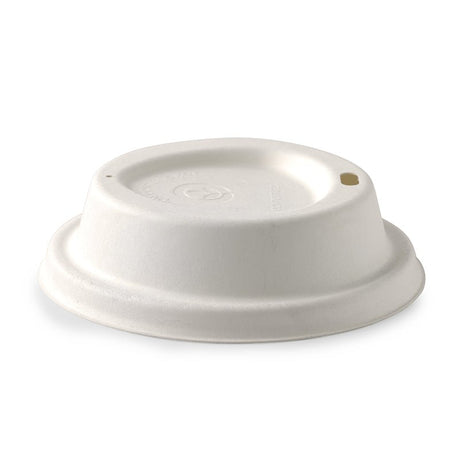 10/12/16oz /90mm large white sugarcane cup lids