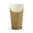 medium 16oz kraft disposable takeaway chip cup