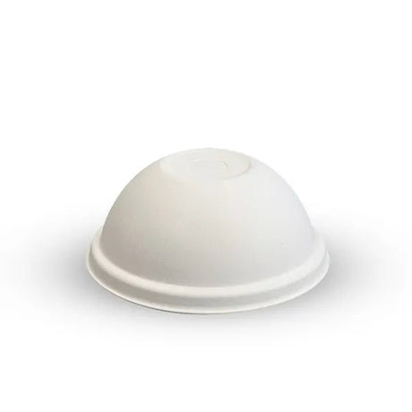 bagasse sugarcane domed paper cup lid 80mm
